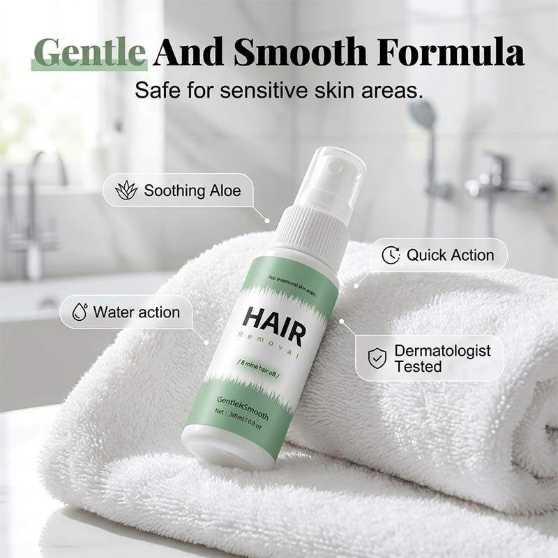 8-Minute Hair Removal Spray – Painless & Full-Body Use Design