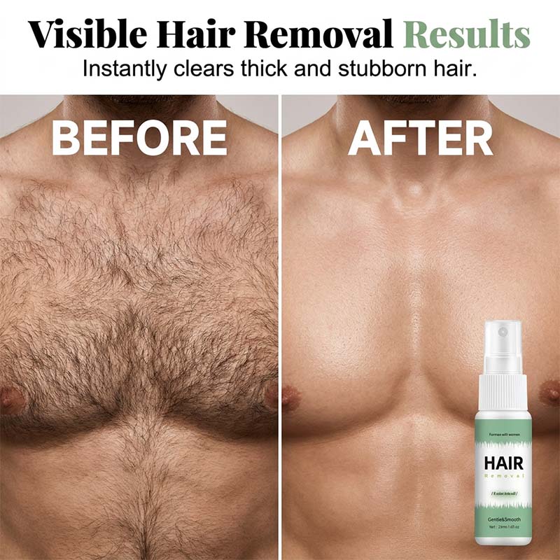8-Minute Hair Removal Spray – Painless & Full-Body Use Design