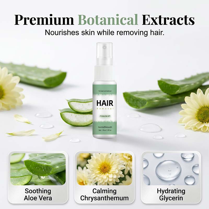 8-Minute Hair Removal Spray – Painless & Full-Body Use Design
