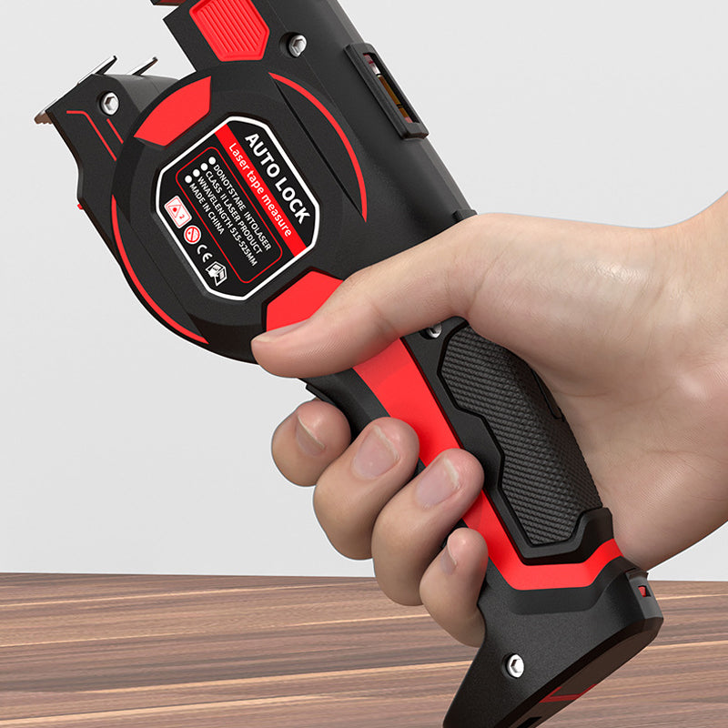 2-in-1 Laser Tape Measure – Auto-Lock & Rechargeable Design