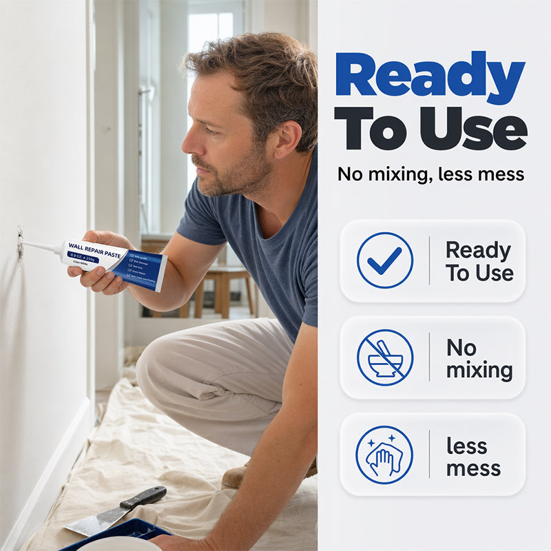 Repair Wall Cracks Instantly! Waterproof White Filler Paste