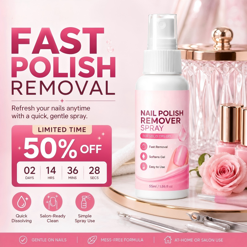 Nail Polish Remover Spray – Fast-Acting & No-Soak Design