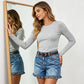 Women's Oxford Cargo Shorts – Stretchy & Deep Pocket Design
