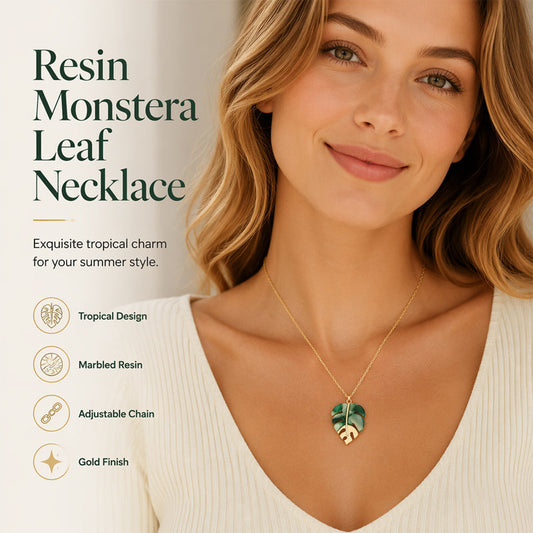 Leaf Pendant Necklace – Lightweight & Resort-Ready Style