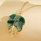 Leaf Pendant Necklace – Lightweight & Resort-Ready Style