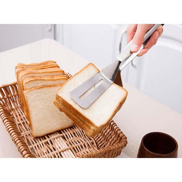 Flip & Serve Instantly! 3-in-1 Stainless Steel Kitchen Tongs
