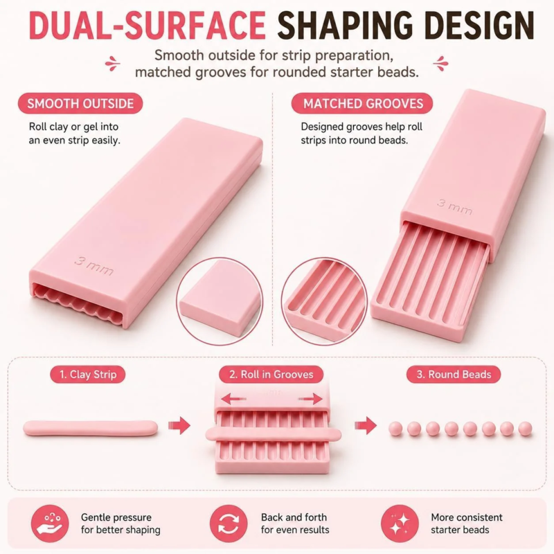 4-in-1 Clay Ball Maker – Precision Sizes & Easy Crafting Tool