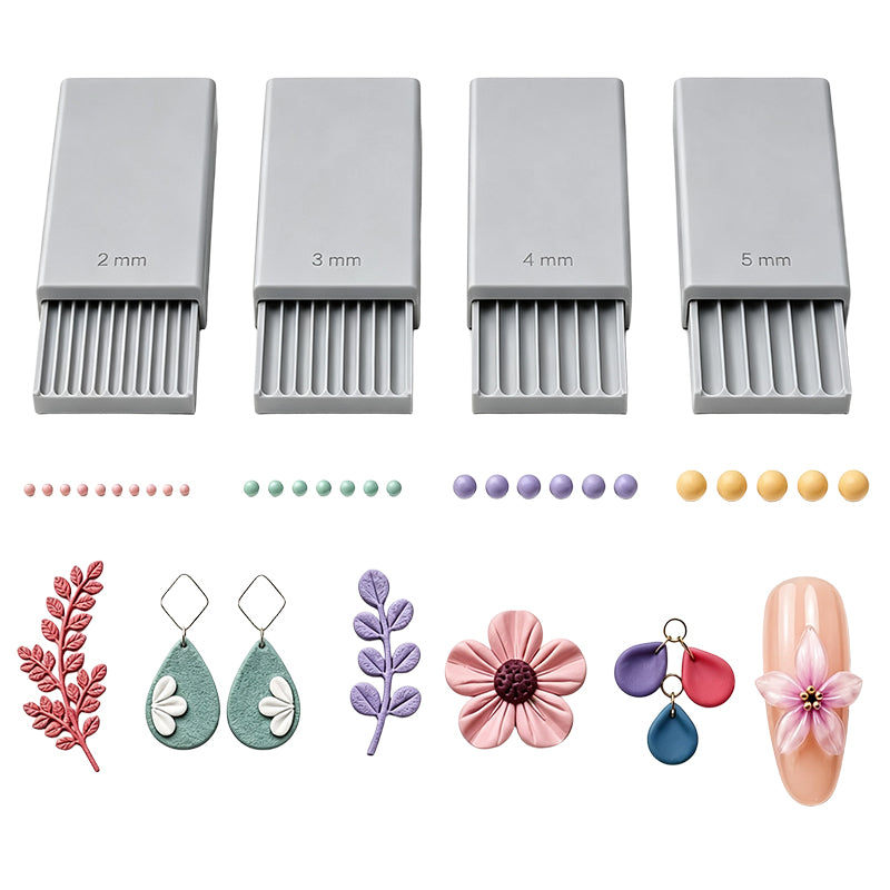 4-in-1 Clay Ball Maker – Precision Sizes & Easy Crafting Tool