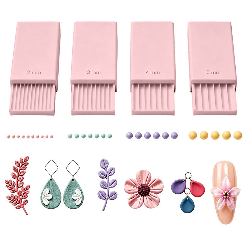 4-in-1 Clay Ball Maker – Precision Sizes & Easy Crafting Tool