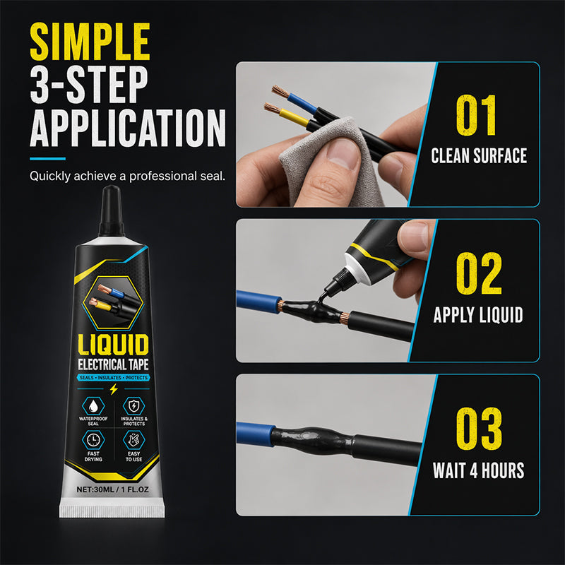 Last Day! Buy 2 Get 1 Free⏰️Liquid Electrical Tape – Waterproof & High-Voltage Insulation Seal