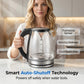 📢📢50% OFF !! ⏰Glass Electric Kettle – Rapid Boil & LED Light Design
