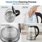 📢📢50% OFF !! ⏰Glass Electric Kettle – Rapid Boil & LED Light Design