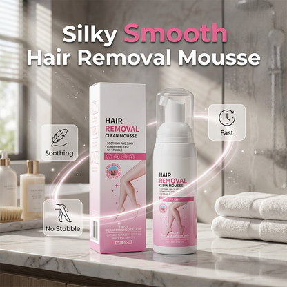Gentle Hair Removal Foam Mousse – Fast-Acting & Skin-Softening Formula