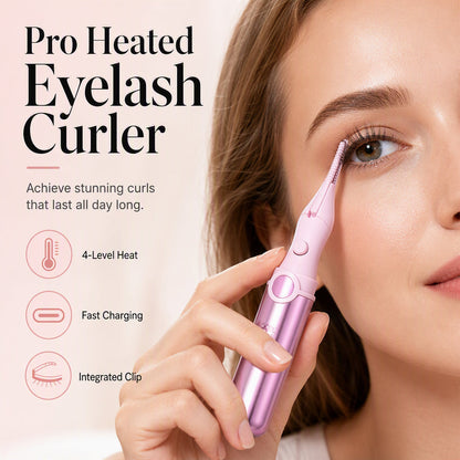 Heated Lash Curler – 4 Temp Settings & Ergonomic Grip Design