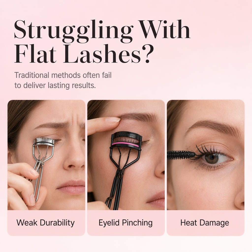 Heated Lash Curler – 4 Temp Settings & Ergonomic Grip Design