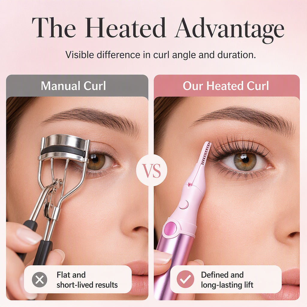 Heated Lash Curler – 4 Temp Settings & Ergonomic Grip Design