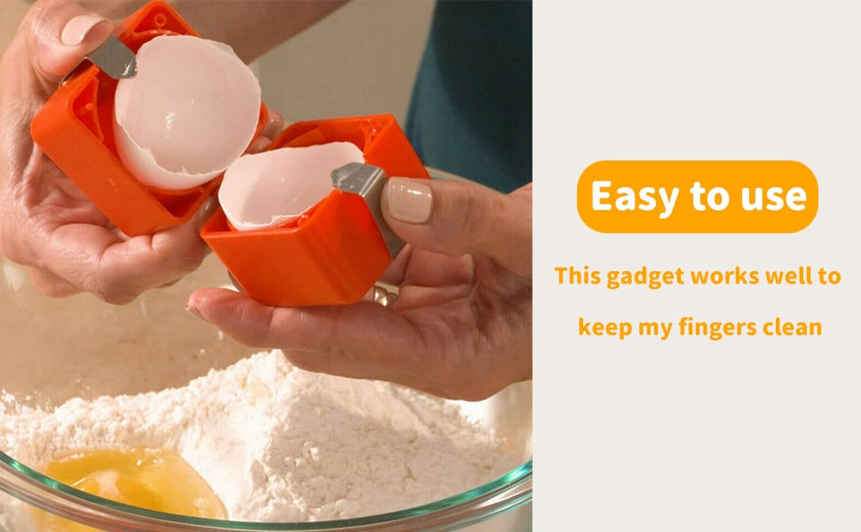 🍳Egg Cracker Tool – No-Mess & Easy Squeeze Design