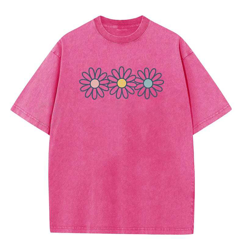 Vintage Washed Graphic Tee – Oversized & Breathable Fit