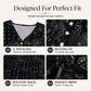 Women's Plus-Size V-Neck Top – Soft & Breathable Pattern Design