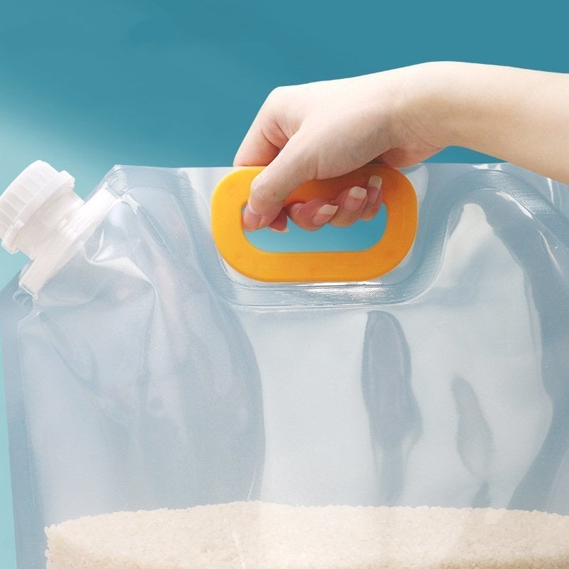📢📢Stand-Up Food Storage Pouch with Handle & Pour Spout | Bug & Moisture Proof, BPA-Free