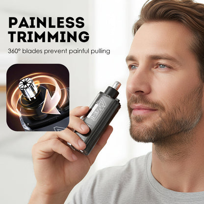📢Limited-Time Offer !! ⏰360° Nose & Ear Hair Trimmer – IPX7 Washable & 30-Day Battery Life