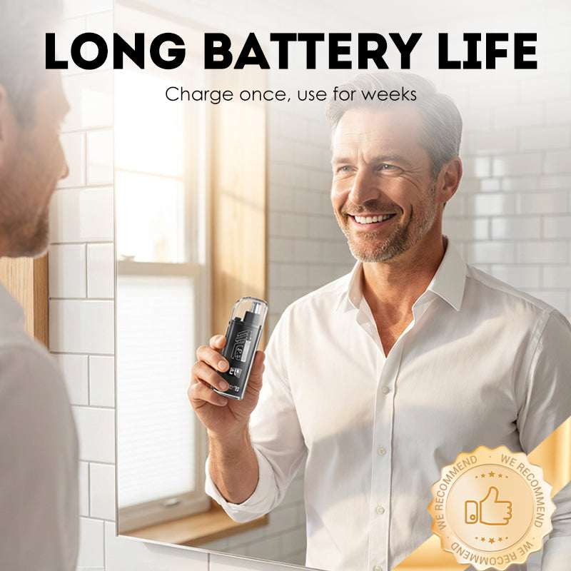 📢Limited-Time Offer !! ⏰360° Nose & Ear Hair Trimmer – IPX7 Washable & 30-Day Battery Life