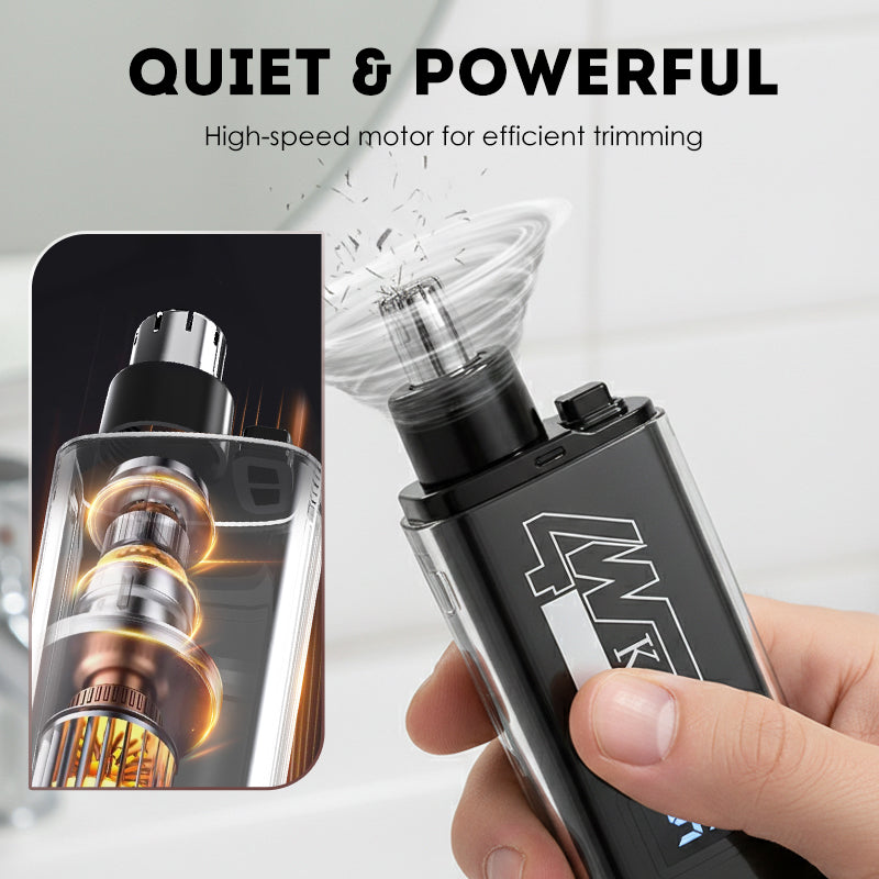 📢Limited-Time Offer !! ⏰360° Nose & Ear Hair Trimmer – IPX7 Washable & 30-Day Battery Life