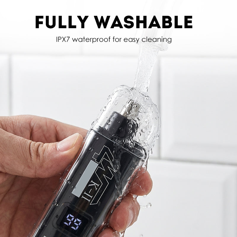 📢Limited-Time Offer !! ⏰360° Nose & Ear Hair Trimmer – IPX7 Washable & 30-Day Battery Life