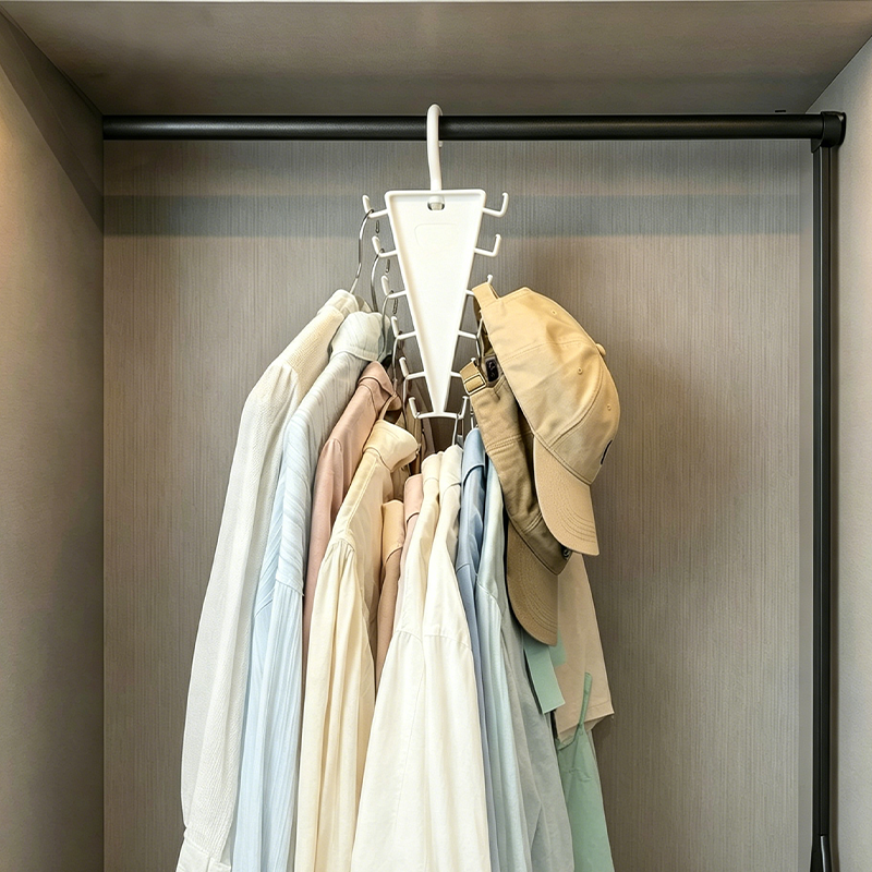 Organize Any Closet Instantly! No-Bend 360° Triangle Hanger