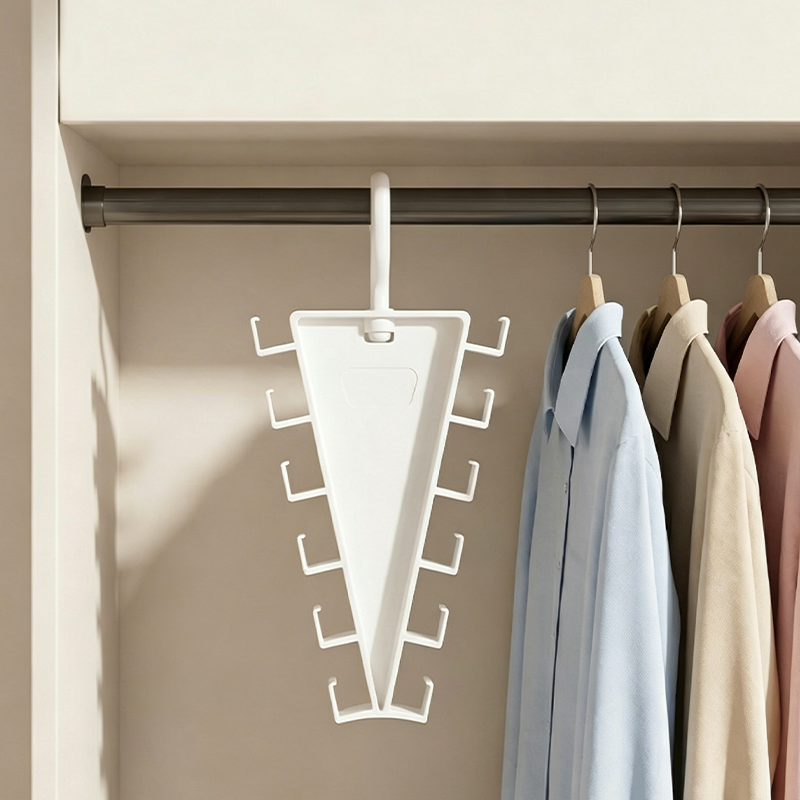 Organize Any Closet Instantly! No-Bend 360° Triangle Hanger
