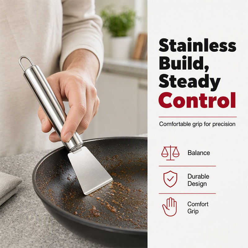 Scrape Frost Instantly! No-Bend Stainless Multi-Surface Cleaner