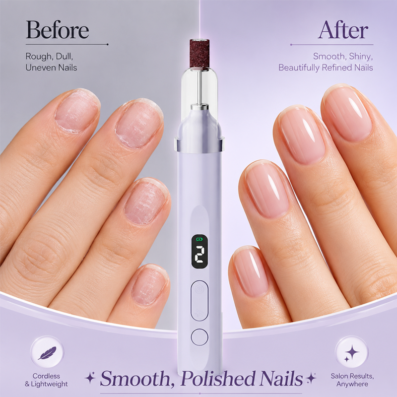 Rechargeable Nail Drill Kit – Interchangeable Heads & LED Display