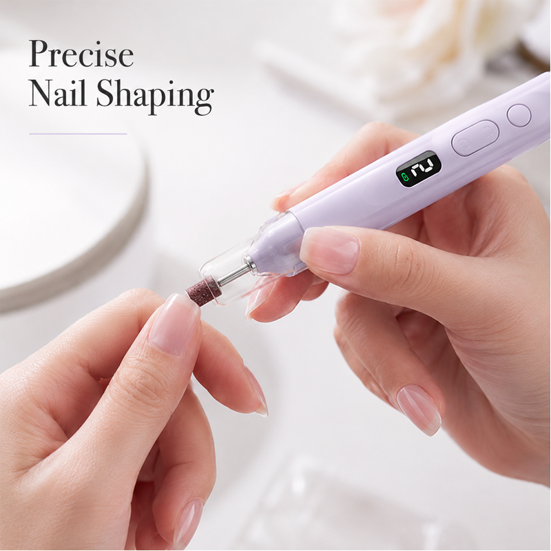 Rechargeable Nail Drill Kit – Interchangeable Heads & LED Display