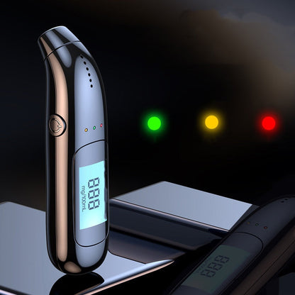 High-Precision USB Rechargeable Breathalyzer | LCD Display Portable Alcohol Tester