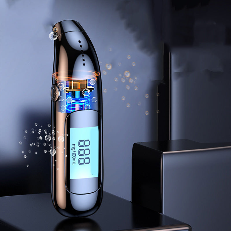 High-Precision USB Rechargeable Breathalyzer | LCD Display Portable Alcohol Tester