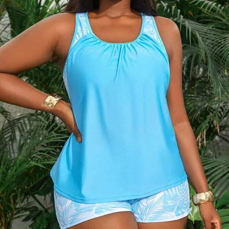 Tropical Tankini Set – Boy Shorts & Flattering Fit