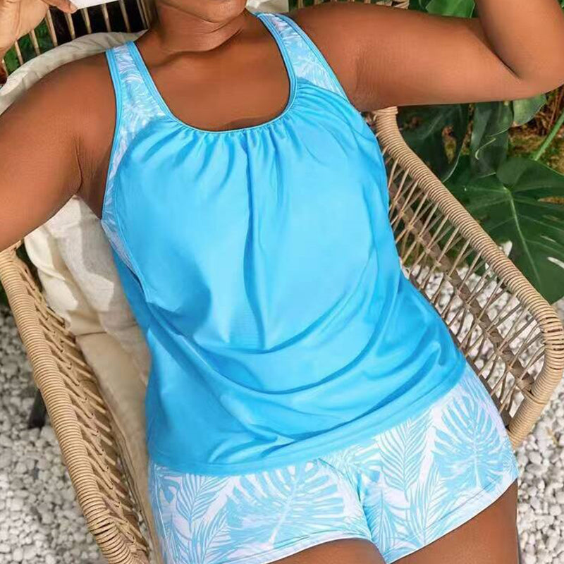 Tropical Tankini Set – Boy Shorts & Flattering Fit