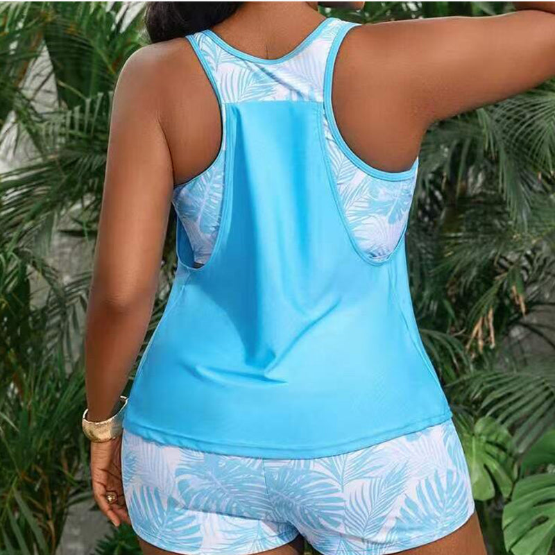 Tropical Tankini Set – Boy Shorts & Flattering Fit