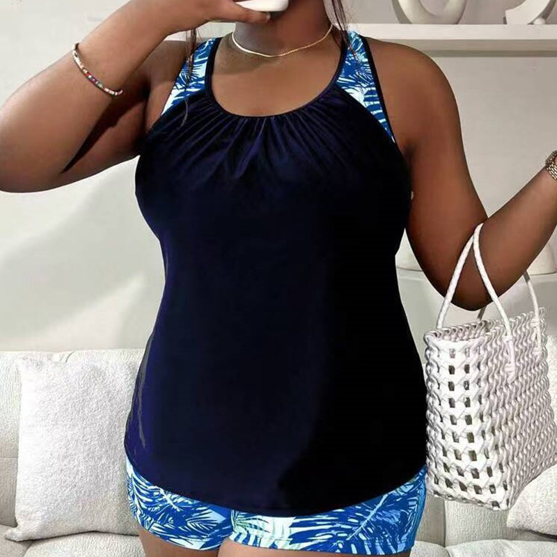Tropical Tankini Set – Boy Shorts & Flattering Fit
