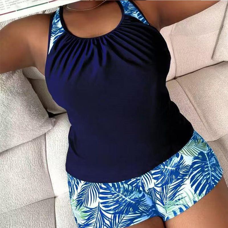 Tropical Tankini Set – Boy Shorts & Flattering Fit