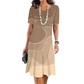 Abstract Wave Print A-Line Dress – Flattering & Versatile Silhouette
