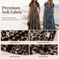 Leopard Maxi Dress – Flowing & Versatile Style Design