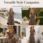 Leopard Maxi Dress – Flowing & Versatile Style Design