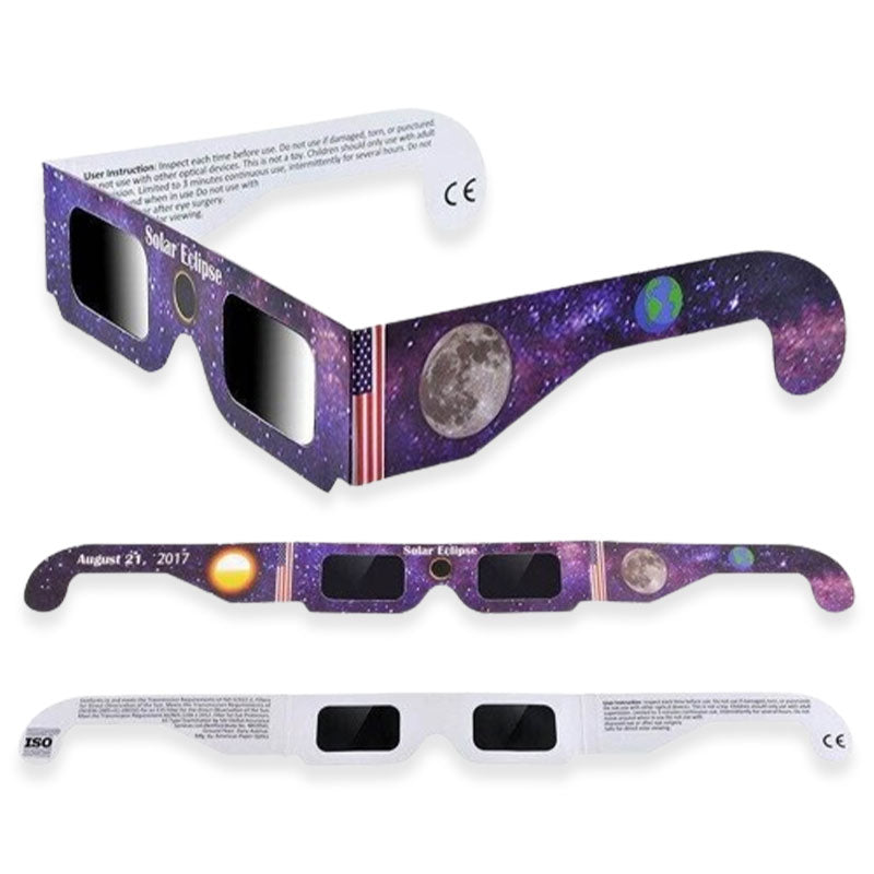 Now on Sale! 🔥ISO-Certified Solar Eclipse Glasses – Safe Direct Sun Viewing Design