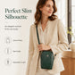 Waxed Leather Phone Crossbody – Ultra-Light & Dual-Compartment Design