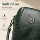 Waxed Leather Phone Crossbody – Ultra-Light & Dual-Compartment Design