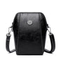 Waxed Leather Phone Crossbody – Ultra-Light & Dual-Compartment Design