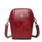 Waxed Leather Phone Crossbody – Ultra-Light & Dual-Compartment Design