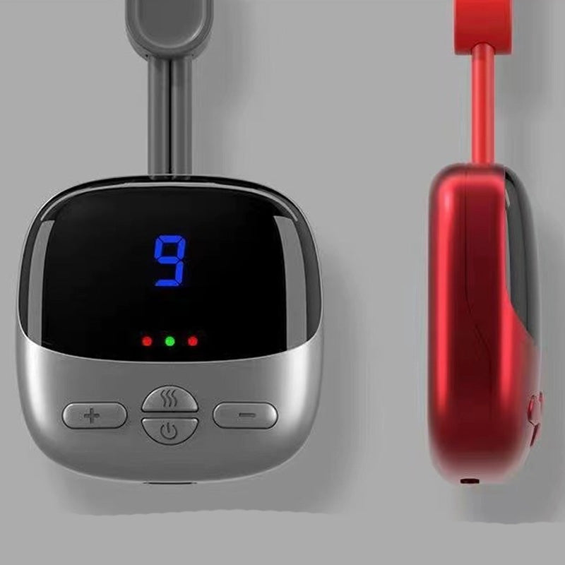 Melt Neck Tension Anywhere! Wearable 3-Level Heat Massager