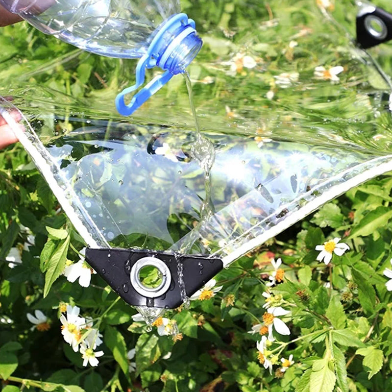 Shield Any Space Instantly! No-Dark Heavy Duty Clear Tarp